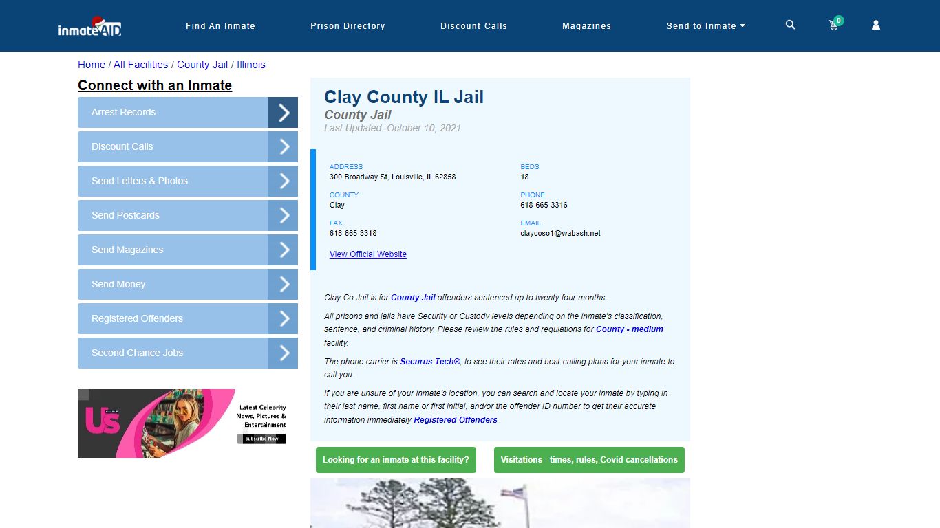 Clay County IL Jail - Inmate Locator - Louisville, IL